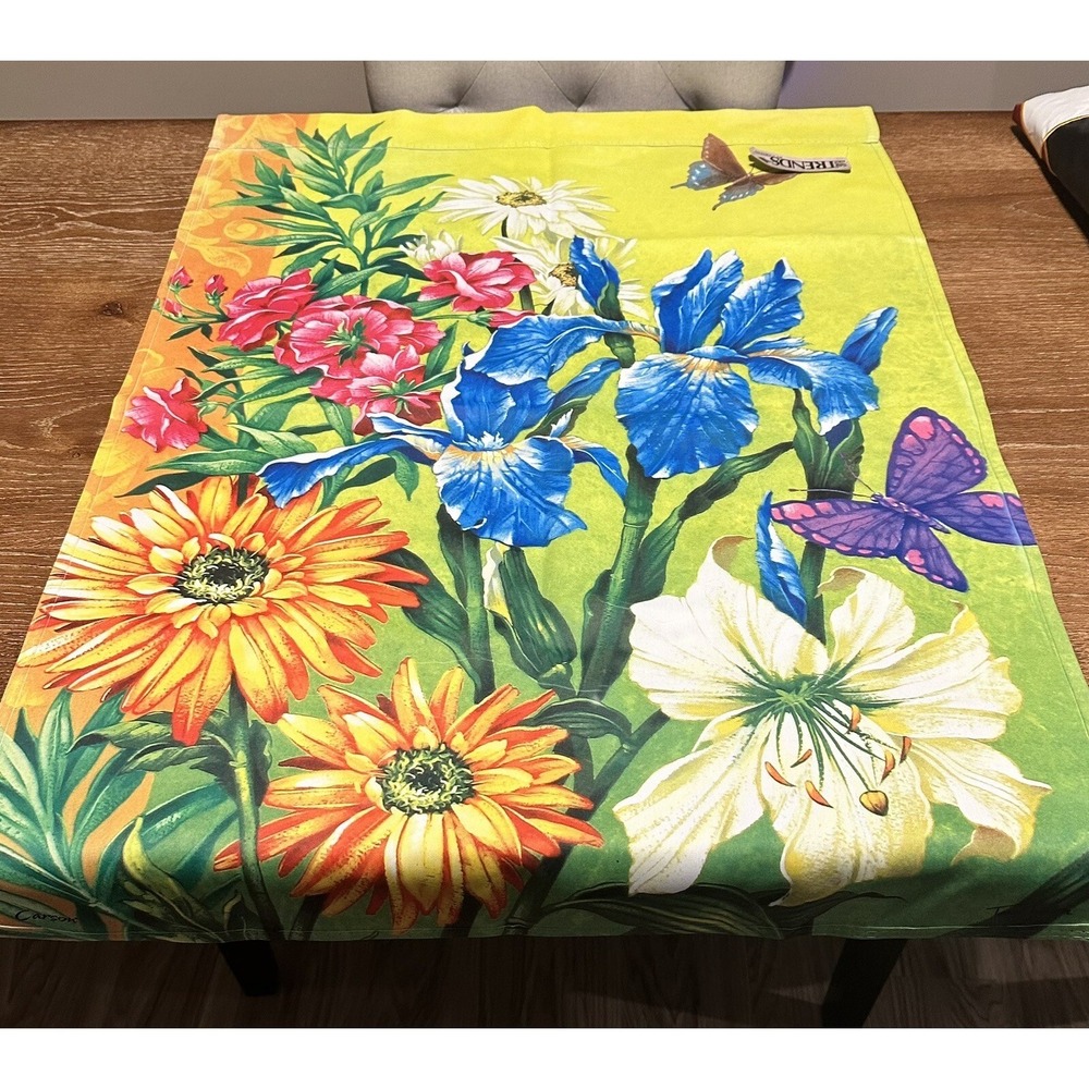 Flag Trends By Carson‎ Floral And Butterfly Pattern Extra Large